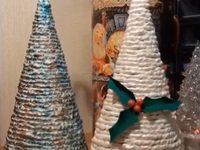 Работа (Дизайн и декор интерьера) - DIY Как сделать новогоднюю елочку из КАЛЬКИ Новогодняя елочка своими руками